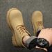Martin Boots Men's Retro Tooling Shoes Heightened Derby Shoes Men's Big Boots Heightened Thick Soles_vogvips.com