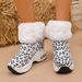 Women Ankle Boots Autumn Winter Short Boots Snow Winter New Comfortable Sports Casual Cotton Platform Wedge Thick Sole Fleece Lined Short Boots For W_vogvips.com