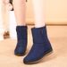 Snow 2024 New Style Fleece Lined Thickened Warm Waterproof Non-Slip Middle-Aged And Elderly Cotton Shoes Mom Women's_vogvips.com
