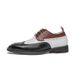 Euro Step Spring And Autumn Brogue Leather British Style Color Block Business Formal Casual Large Size Men's Shoes_vogvips.com