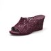 Summer New Hollow High Heel Jelly Slippers For Women, Non-Slip Plastic Wedge Sandals, Fashionable Outdoor Thick Sole_vogvips.com