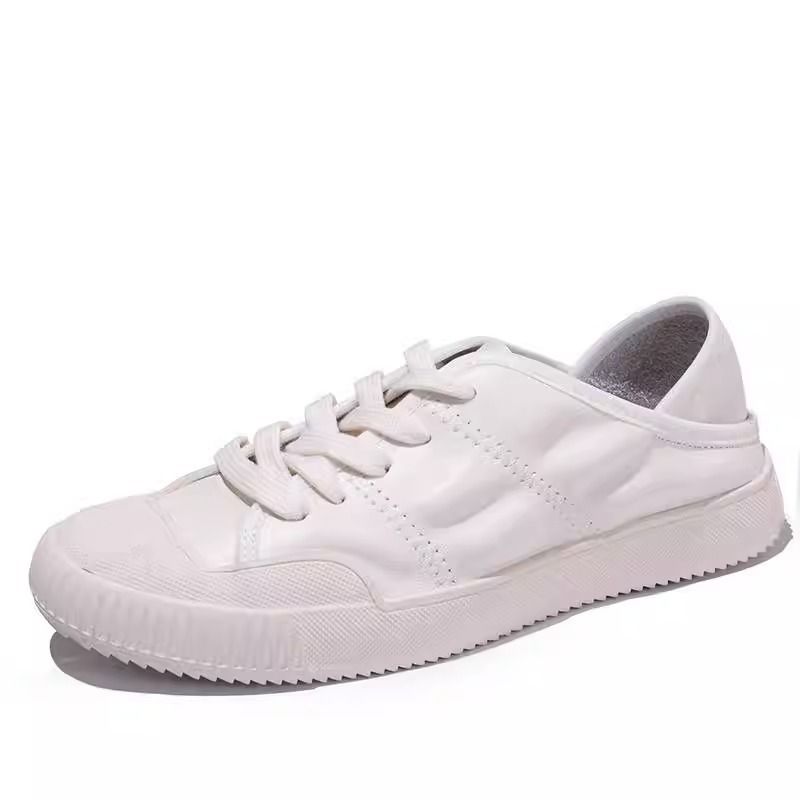 Sheepskin Version Spring New Genuine Leather White Women S Summer Thin Heel Flat Casual German Training Shoes_vogvips.com