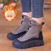 Winter New Cotton For Women Thick Sole Comfortable Lightweight Zipper Style Shoes Outdoor Daily Warm Women's Boots_vogvips.com