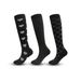 Outdoor sports pressure socks black and white fashionable men's and women's running elastic compression socks_vogvips.com