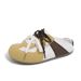 Half Tray White Shoes Female Breathable Student Height Increase Casual Women's Shoes Street Shot_vogvips.com