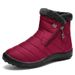 Shoes New Cross-Border Large Size Women's Polyurethane Long Warm High-Top Snow Comfortable Cotton Boots_vogvips.com