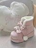 Internet Celebrity Height-Increasing Thick-Soled Cute Snow Boots 2025 New Winter Fleece-Lined Thickened Bowknot Warm_vogvips.com