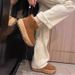 Fleece-Lined 2024 Sheepskin Thickened New Thick-Soled Warm Pure Wool Snow Boots Women's Cotton Shoes_vogvips.com