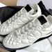 Yang Mi Style Little 2025 Agan Genuine Leather Lace-up Flat Quilted Sneakers Women Grandma White Casual Shoes_vogvips.com