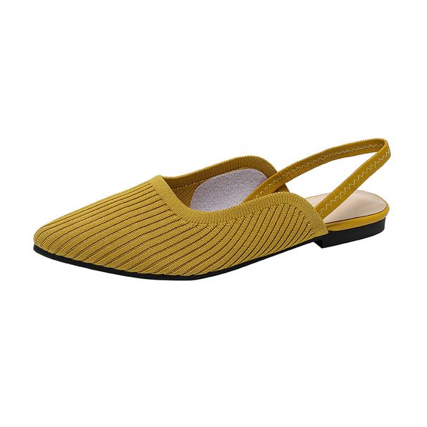 BT6 Queen Knit Peep-Toe Flat Sandals - Breathable Openwork Design With Adjustable Ankle Strap | Multiple Colors & Sizes For Women"_vogvips.com