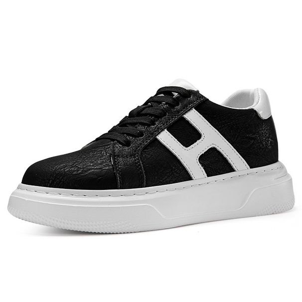 Thick-soled Invisible Inner Heightening Men's Shoes Breathable Casual Heightening Shoes Couple White Shoes Running Sports Shoes Board Shoes_vogvips.com