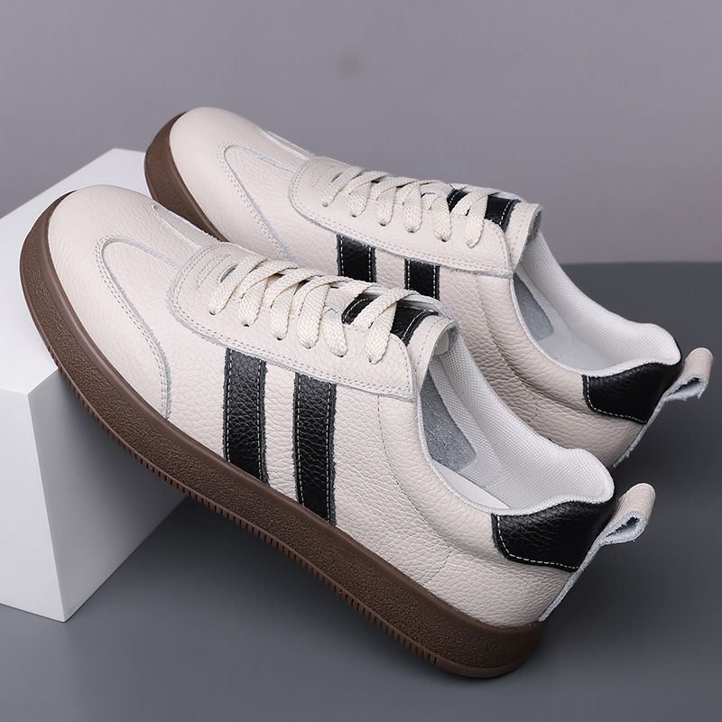 Cross-Border Genuine Summer New Comfortable Soft Sole Sports Style Casual Sneakers Men's Leather Waterproof Forrest Gump_vogvips.com