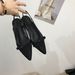 2026 Sprig/Summer New Frech Style Mesh Strap Low Closed-Toe Sadals Wome, Chuky Heel Poited Toe High Heels For_vogvips.com