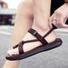 A Pair Of Summer Versatile Breathable Sandals, Non-Slip, Wear-Resistant, Sports Leisure Beach Shoes, Men's Driving And_vogvips.com