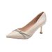 Women's 2026 Spring And Autumn New Fashion Rhinestone Pointed Toe High Heels Stiletto Heel Internet Celebrity Versatile_vogvips.com