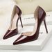 1132-3 Style Fashionable Minimalist Slim High Heels, Shallow Mouth, Pointy Hollow Out, Sexy And Slimming OL Professional_vogvips.com