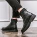 European Warm Series 2025 Men's Black Round Toe High-top Casual Adult Warm Stitched Martin Snow Boots Mens Shoes_vogvips.com