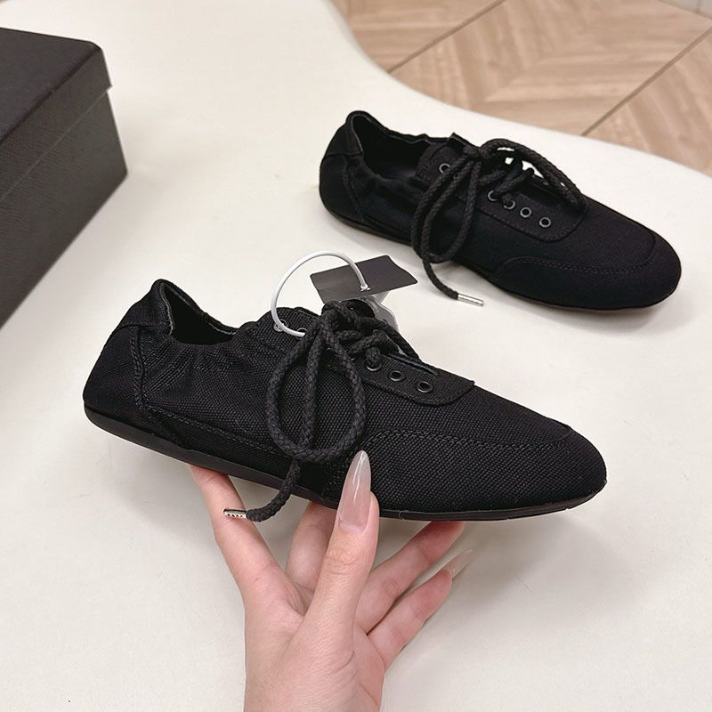 German In-stock Canvas Trainin Shoes With Metal Buckle Laces, Soft Sole, Non-slip, Vintae Style, Suitable For Laces, Sole, Non-slip, Style,_vogvips.com