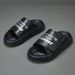【 Price Control 】 Men's Leather Slippers, Niche Trendy Shoes, Versatile High-end Printed Top Layer Cowhide Sandals_vogvips.com
