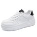 White 2025 Summer New Versatile Student Board For Women Ins Korean Edition Thick Soled Sports And Leisure Shoes 8802_vogvips.com