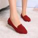 Ladies Casual Shoes Sneakers Women's Black Work Flat Shoes_vogvips.com