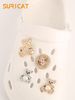 8-piece DIY Shoe Decoration Set, Featuring A Pearl Bear, Symbol Shoe Ornaments, And A Cute Detachable Shoe Hanger—the Perfect Holiday Gift_vogvips.com