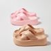 Comwarm Summer For Women Thick Platform Shower Shoes Non-Slip Cross Sandals Female Bath Soft Sole Slides Home Slippers_vogvips.com