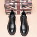 Men's Shoes Platform Casual Leather Shoes Men's High-top Thermal Tooling Martin Boots Chelsea Boots_vogvips.com