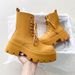 High-top Leather Shoes Martin Boots Men's Shoes Thick-soled Inner Height-increasing Casual Big-head Leather Boots_vogvips.com