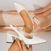 Light Retro 2026 Spring New Cross-Border Plus Size Back Strap Low Heel Pointed Toe Sexy Patent Leather Women's_vogvips.com