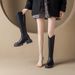 2023 New Women's Leather Shoes Over-the-Knee With Hidden For Short Stature Chunky Heel Wedge British Style Chimney Boots_vogvips.com