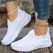 Women's Slip On Sneakers Breather White Women Casual Sneaker Sports Comfortable Vulcanize Shoes Female_vogvips.com
