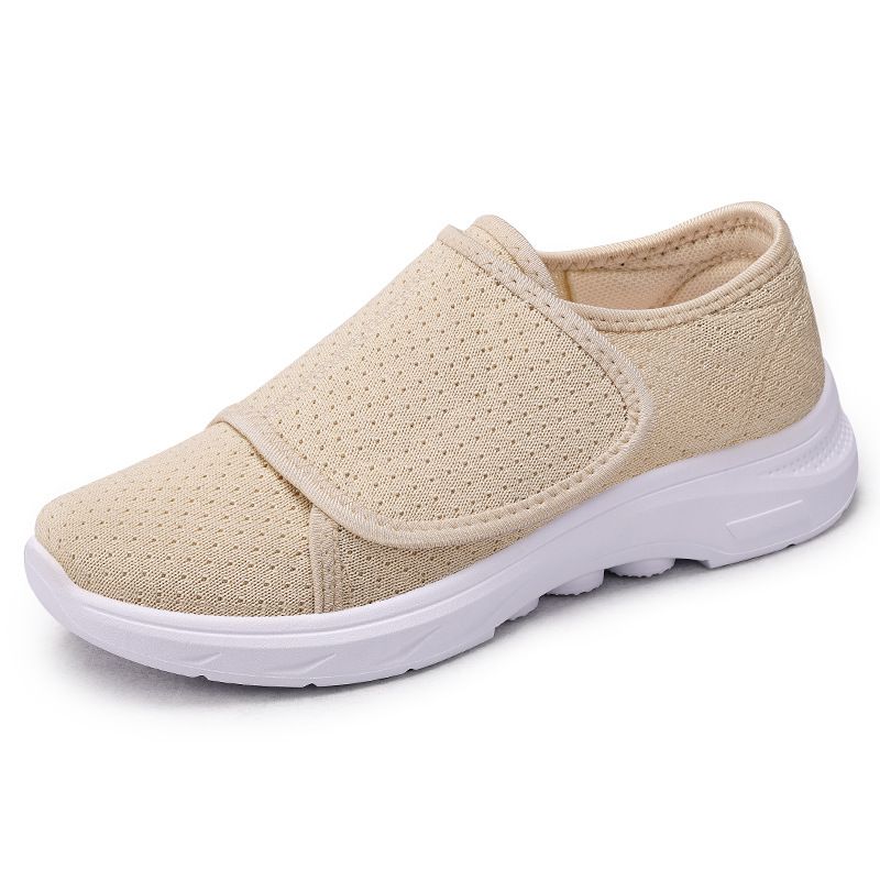 Women's Shoes Convenient Velcro Elderly Shoes Middle-aged And Elderly Walking Shoes Soft-soled Mother Shoes_vogvips.com