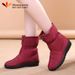 Minlang Family One-Piece Dropshipping Winter Cotton Women Snow Short Boots Middle-Aged And Elderly Fleece-Lined_vogvips.com