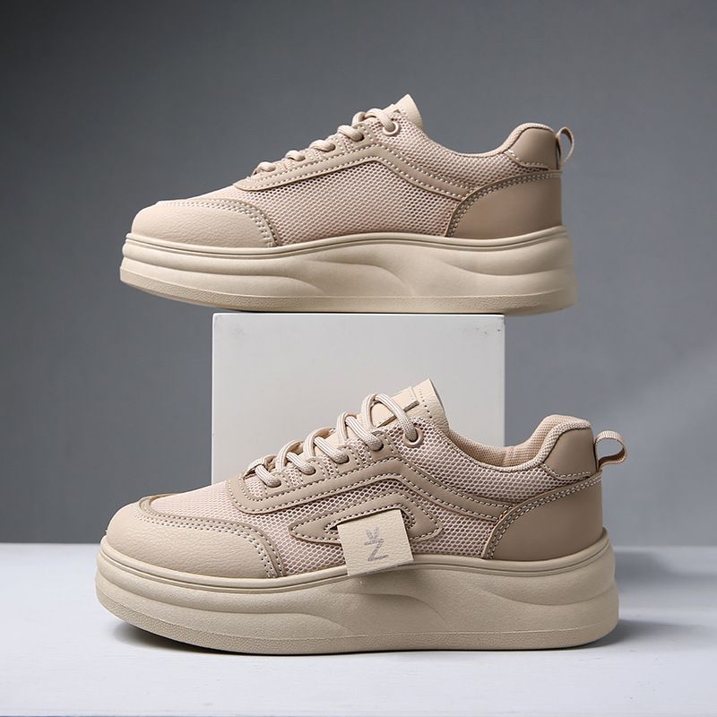 Little White Shoes Women's Popular Female Students Casual Through The Net Versatile Board Shoes Trend_vogvips.com