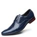New Pointed Hairstylist Trendy Small Leather Glossy Stone Pattern British Korean Style Men's Shoes_vogvips.com
