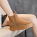 Chelse snow boots soled 2025 new winter with plush and thick women's sponge cake short tube northeast suede_vogvips.com