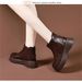 Women's Short Boots 2026 Autumn/Winter New Round Scalp Boken Shoes For Height Increase_vogvips.com