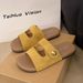 Women's Summer Outdoor Slippers New Model, Thick-soled Retro Casual Versatile Slide S, Popular Online Beach_vogvips.com