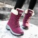 2024 Winter New Thick Anti Slip Warm Snow Boots Large Cold Resistant High Top Cotton Shoes Boots For Women_vogvips.com