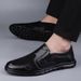 Men's Net Shoes Casual Soft Sole The Elderly Father Shoes Casual Men's Shoes Round Head Lace-up_vogvips.com