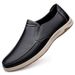 Euro Step Formal Spring Summer Loafers Slip-On Moccasins Casual Leather Top Layer Cowhide Lazy Men's Shoes_vogvips.com