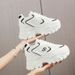 Dad Women's 2024 New Spring All-match Thick-soled Height-enhancing Mesh Sports Casual Shoes_vogvips.com