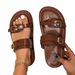 cross-border Plus-size Thick-soled Sandals For Women, 25 New Models, European American Style With Buckle Straps,_vogvips.com