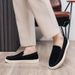 SHLIANG Men's Suede Leather Loafers Classic Brown Loafers Man Walking Shoes Casual Slip-On Driving Shoes For Men X0001_vogvips.com