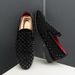Leder Herren Englisch Spitz Strass Mit Pailletten_vogvips.com