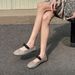 Cameido Women's Ballet Mary Jane Shoes With Rhinestone Bow Soft Sole Flat Shoes For Spring_vogvips.com