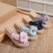 Women’s Shoes Sole Cross Strap Straw Woven Women's Slippers Sandals Thick Sole Wedge Heel Ethnic Customs Travel_vogvips.com