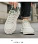A2025 Spring And Summer Breathable, Lightweight, Soft-soled White Sneakers, Men's Casual Shoes, Versatile Thick-soled Board Shoes_vogvips.com