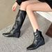 Cameido Convertible Knight Boots With Detachable Trousers High Heel Short Boots_vogvips.com